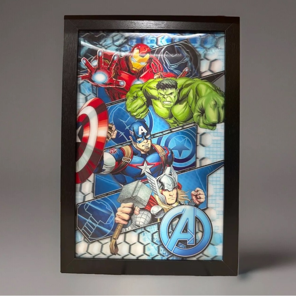 Marvel Avengers Framed Art - Black Frame